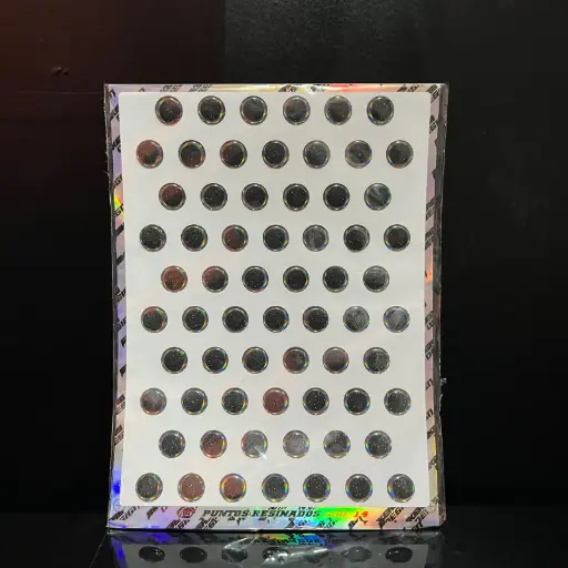 Puntos Resinados Holográfico Efecto lija